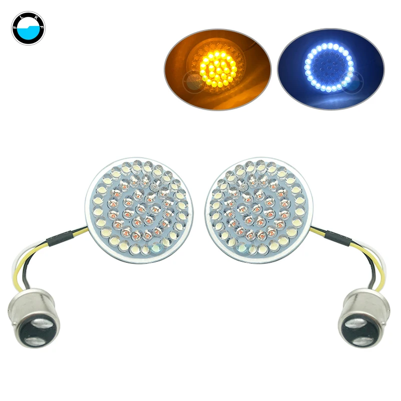 

2 шт. мотоциклетная пуля светодиодный указатель поворота лампа 1157 светодиодный сигнал поворота