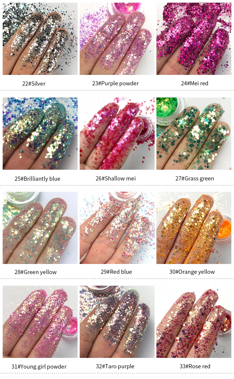 Pudaier 34 цвета макияж Красочные Тени для век Алмазный Блеск перламутровые блестки