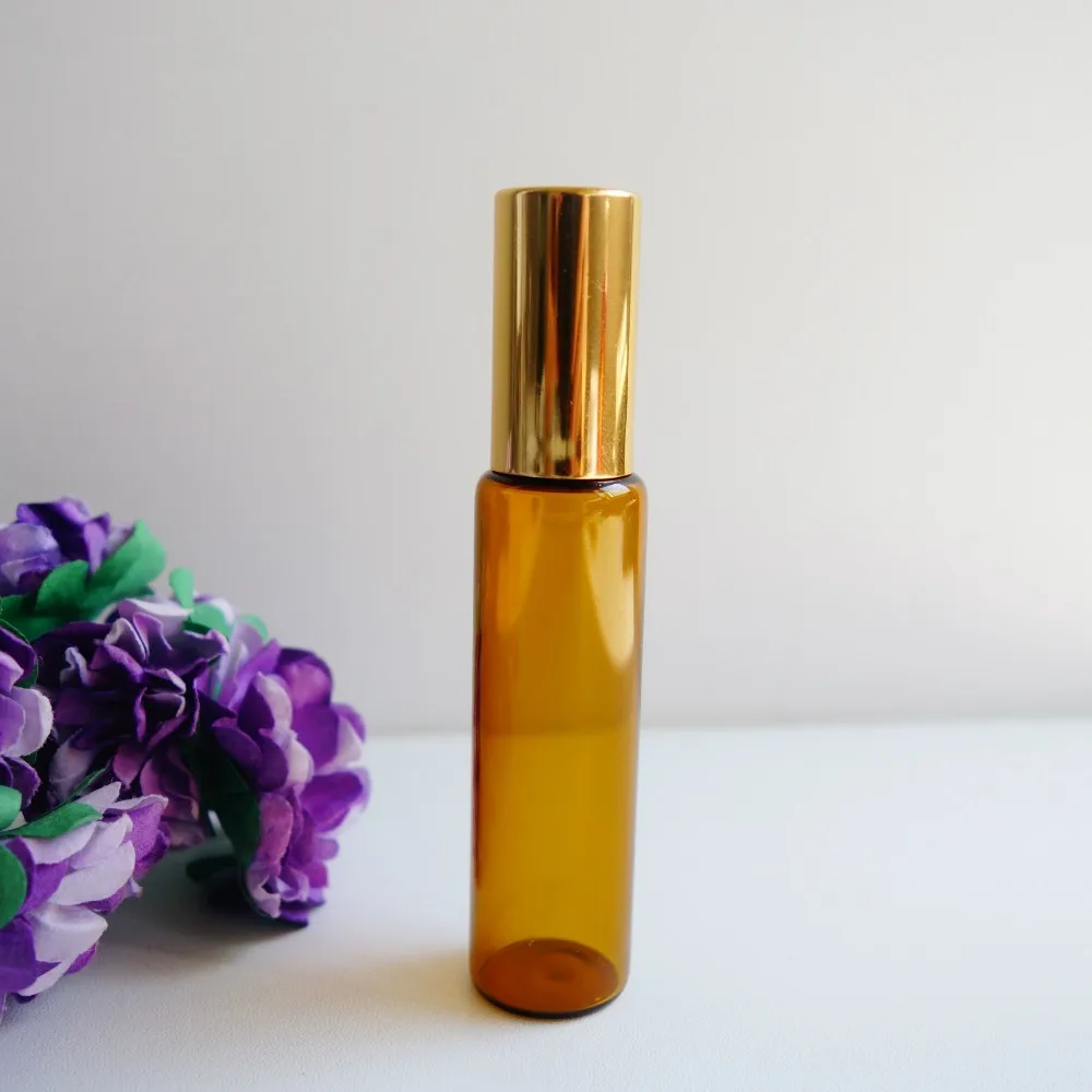 _ Металлическая рулонная бутылка для масла стеклянная Косметическая пустая духов 100 шт./лот|roll on|roll rollroll on glass