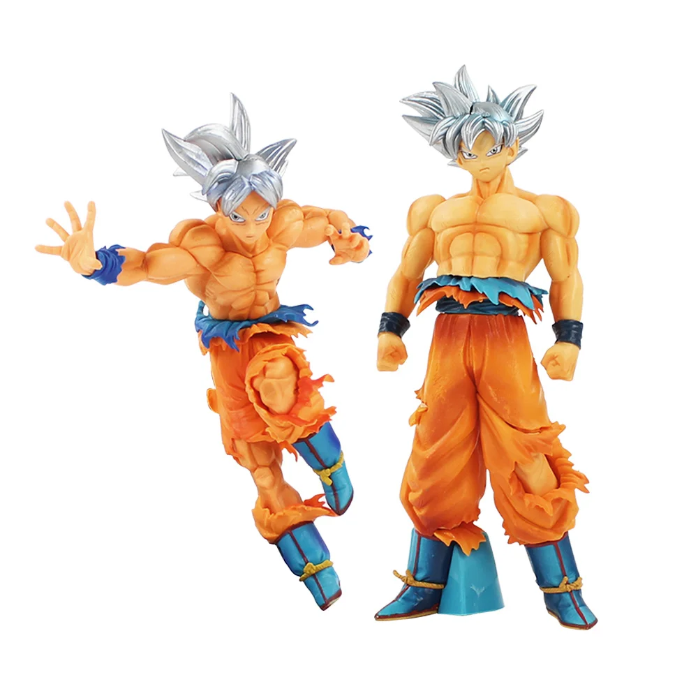 Dragon Ball Супер Saiyan Сон Гоку фигурка игрушка ультра инстинкт Гоку серебряные волосы скульптуры большая модель кукла для детей подарок