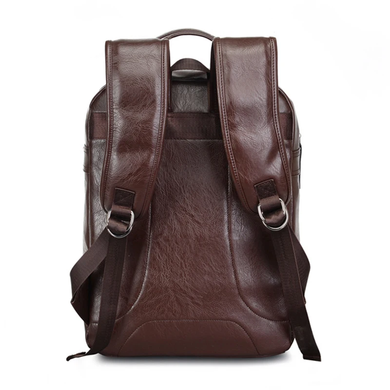 Рюкзак IMIDO мужской вместительный из мягкой кожи коричневый SLD085 | Багаж и сумки