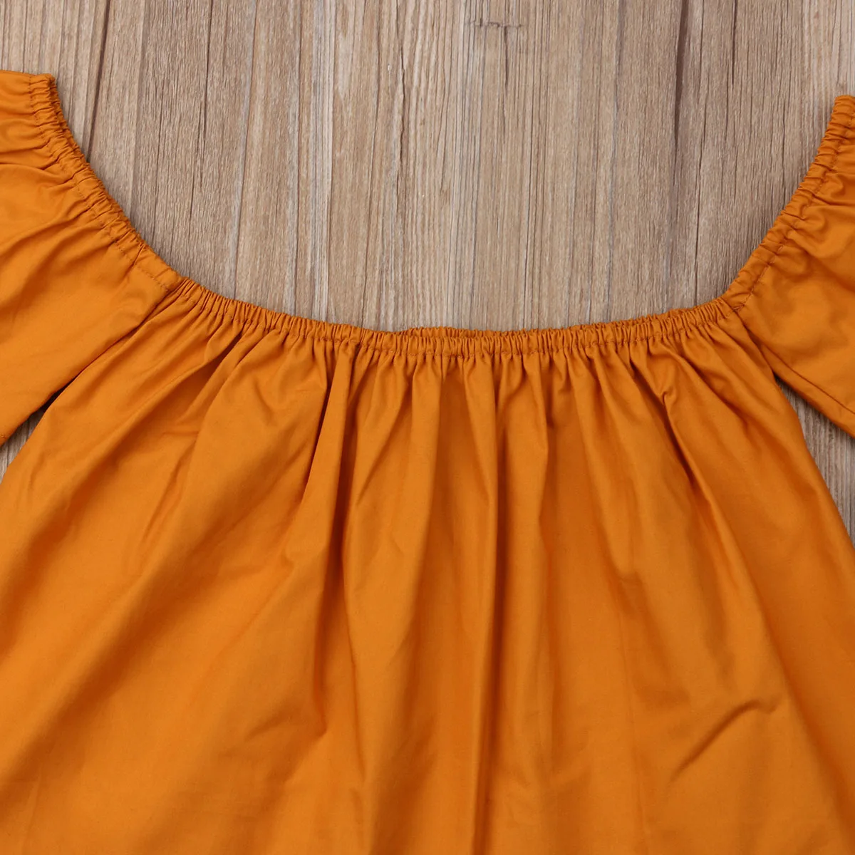 Комплекты одежды из 2 предметов для маленьких девочек желтая футболка комплект