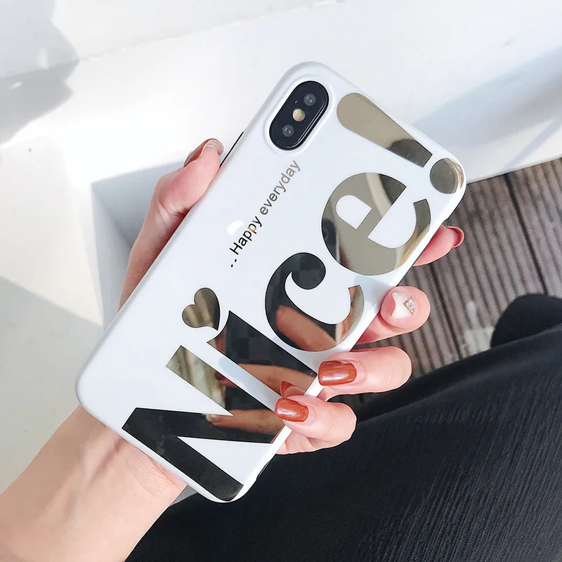 Симпатичный чехол для телефона с надписью модный простой iphone 8 7 Plus XR XS MAX Забавный