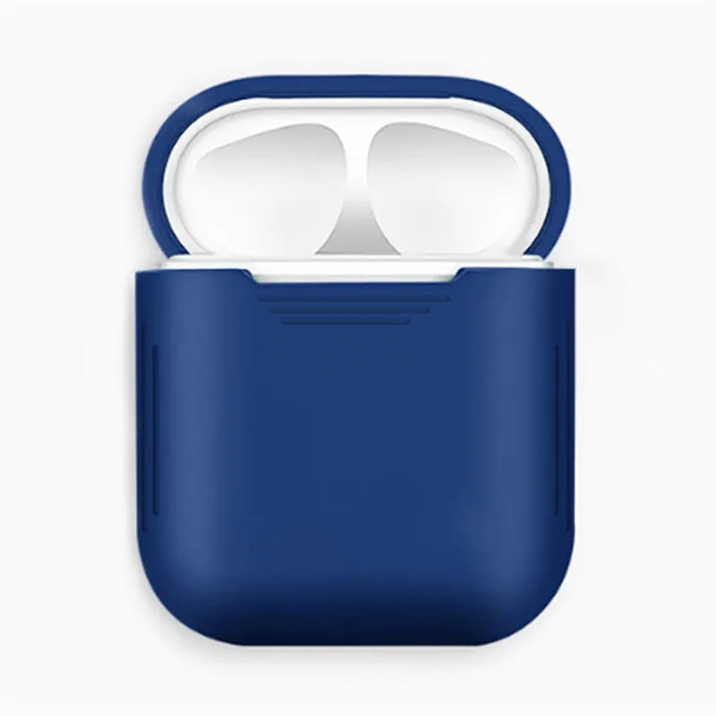 blue for AirPods Мягкий ТПУ силиконовый чехол для airpods 1 2 3 Зарядный чехол для наушников Защитный чехол для air pods pro i12 i10 зарядное устройство нескользящий корпус - Цвет: blue for AirPods