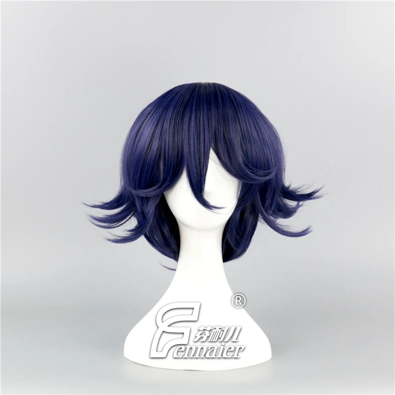 Danganronpa V3: Killing Harmony Ouma Kokichi косплей парик для женщин, мужчин и мальчиков короткий прямой Аниме парик для рождественской вечеринки косплей подарок
