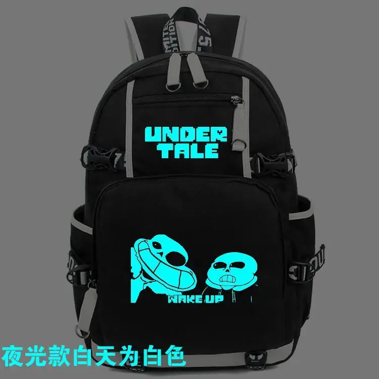 Новая игра Undertale рюкзак Sans Студенческая школьная сумка Bookbag Подростковая сумка для мальчиков и девочек рюкзаки для ноутбука дорожные сумки на плечо - Цвет: Undertale 07