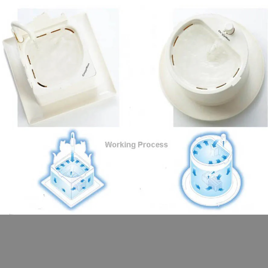 Автоматическая подача воды для питомцев 230 В без протечек миска кошек дозатор