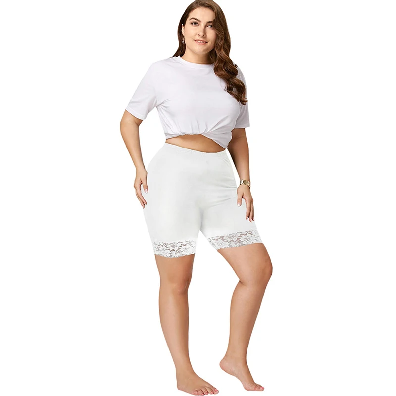PlusMiss размера плюс 5XL пикантные черные сапоги на шнуровке короткие леггинсы под юбки Для женщин плотные леггинсы для девочек узкие Высокая Талия Леггинсы Брюки популярной модели, большие Размеры