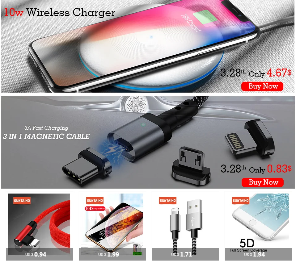 Suntaiho Magnetic Adsorption Phone Case for iPhone X case for iPhone 7 8 Standing Square Magnetic Tempered Glass back Phone case