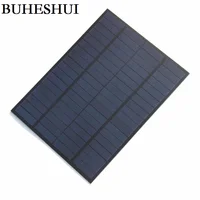 BUHESHUI Wholesale 5W 18V Polycrystalline Solar Panel Solar Cell/Module DIY Solar Charger System For 12V Battery 220x165MM 10pcs