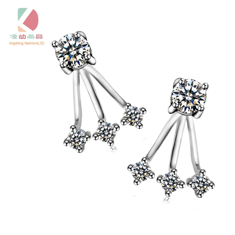 Серьги гвоздики из серебра 2019 пробы в Корейском стиле|stud earrings|gift creativegift gifts |