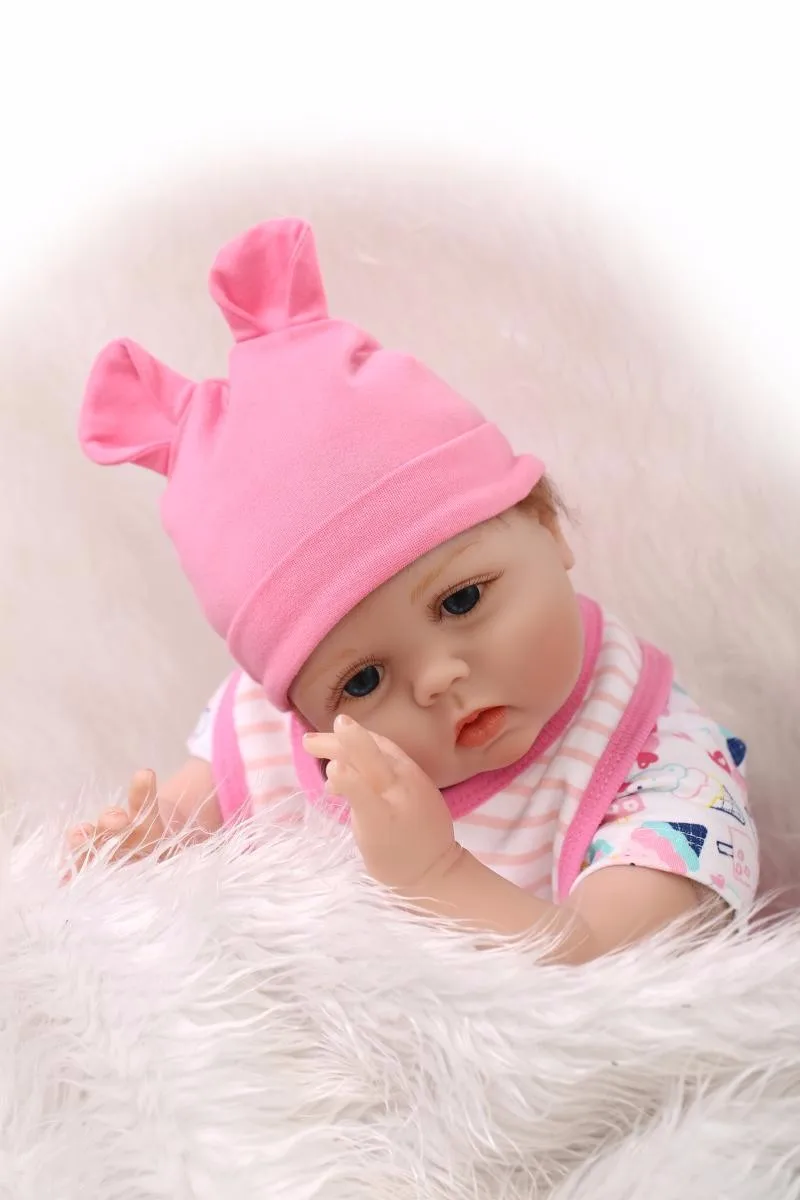 22 дюймов Мягкие силиконовые куклы реборн Реалистичная кукла-новорожденный