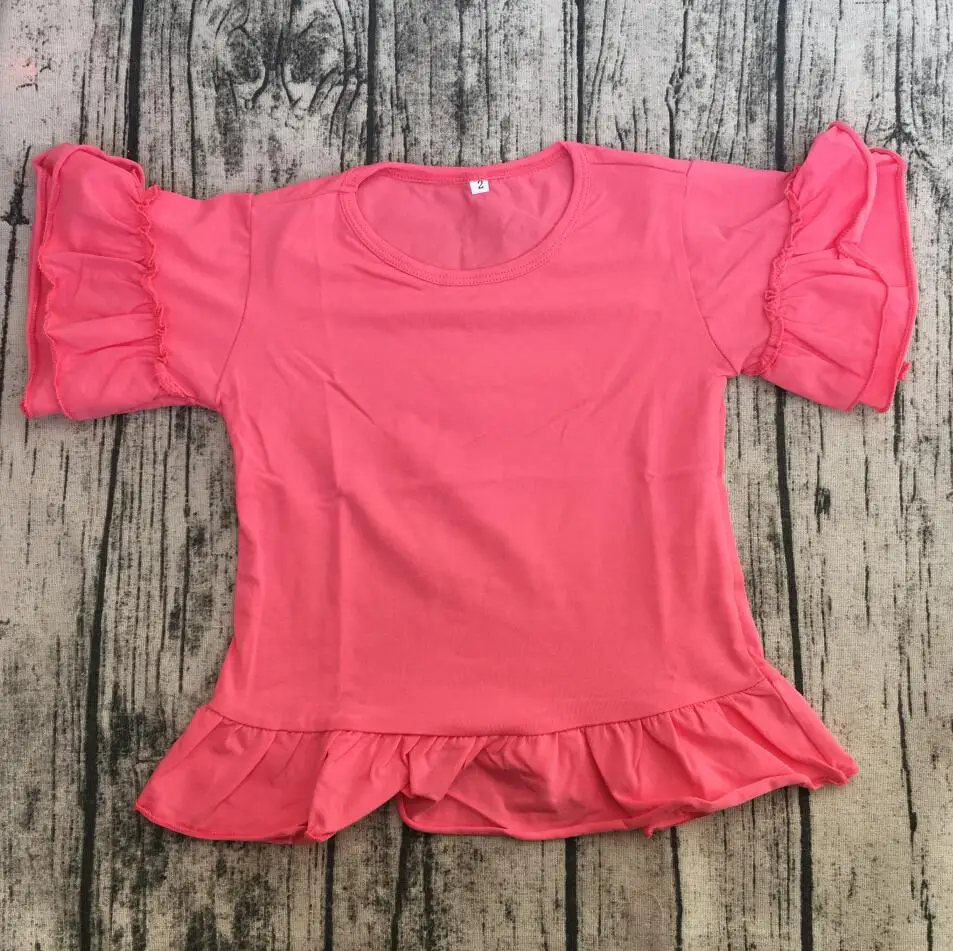 

china wholesale clothing bf hot photo shirts girls short sleeve ruffle shirts