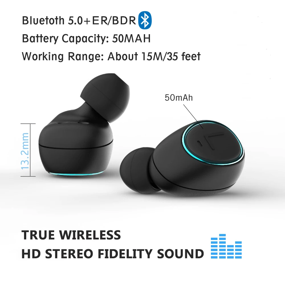 TWS невидимые спортивные наушники беспроводные 3D стерео мини Bluetooth гарнитура pk i14