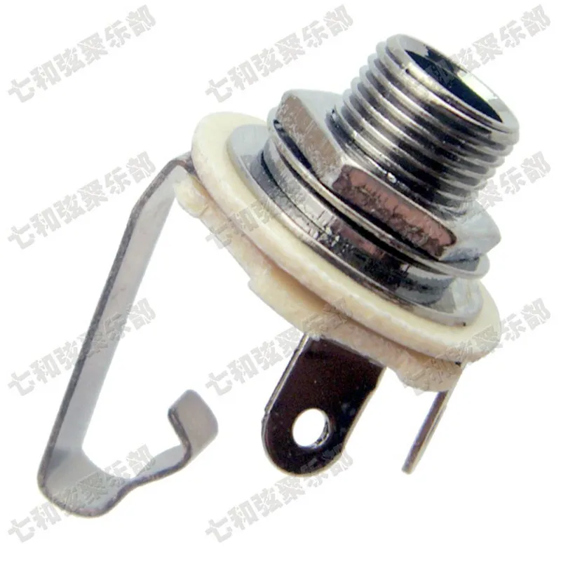 10 шт. цвет пистолета 1/4 &quotмоно вход Джек Розетка для электрической бас гитары Пикап выход розетка 6 35