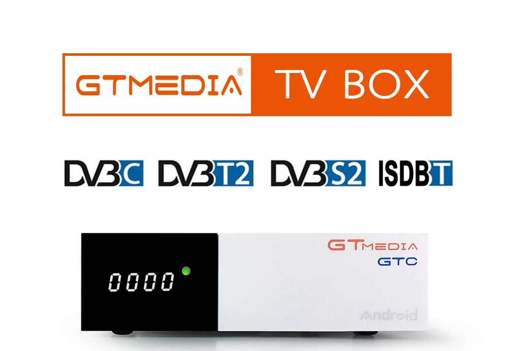 FREESAT gtmedia GTC Android 6,0 tv BOX DVB-S2/T2/Cable/ISDBT Amlogic S905D 2 Гб ram 16 Гб rom freesat+ 1 год Бесплатный CCcam подарок