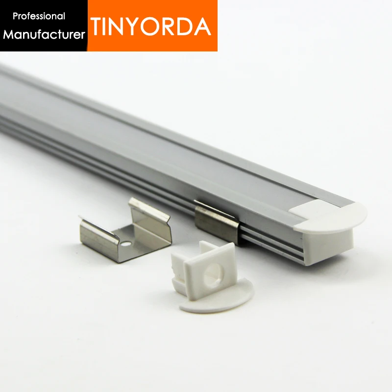 

Tinyorda 500Pcs (2M Length)Strip Alu Led Profile LED Profil for 11mm LED Strip Light [Professional Manufacturer] TAB2212