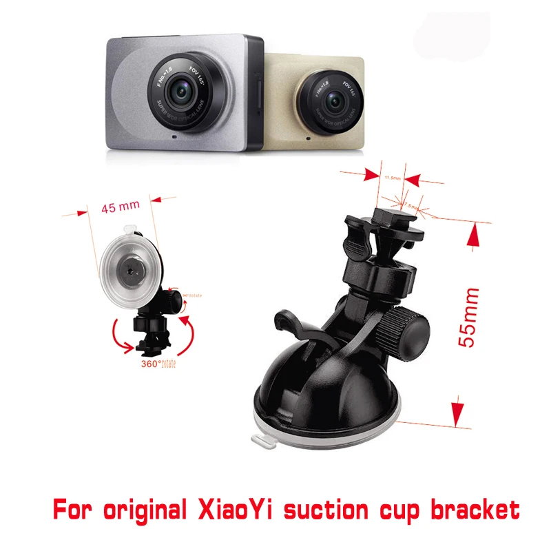Для Xiaomi YI GoPro умный Автомобильный видеорегистратор вращающийся на 360 градусов