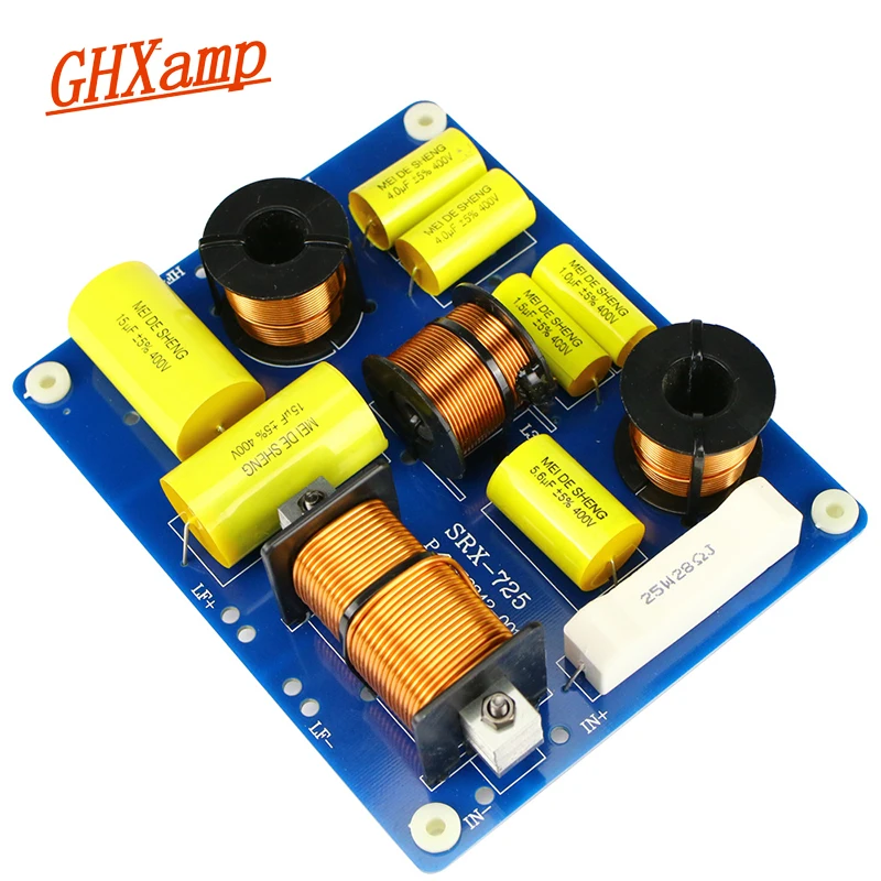 Ghxamp tweter + двойной басовый динамик кроссовер 2500 Гц 2 полосный 800 Вт тройной НЧ