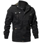 Ветровка мужская с капюшоном, тактическая куртка-бомбер в стиле милитари, армейская куртка ВВС, пальто, весна-осень