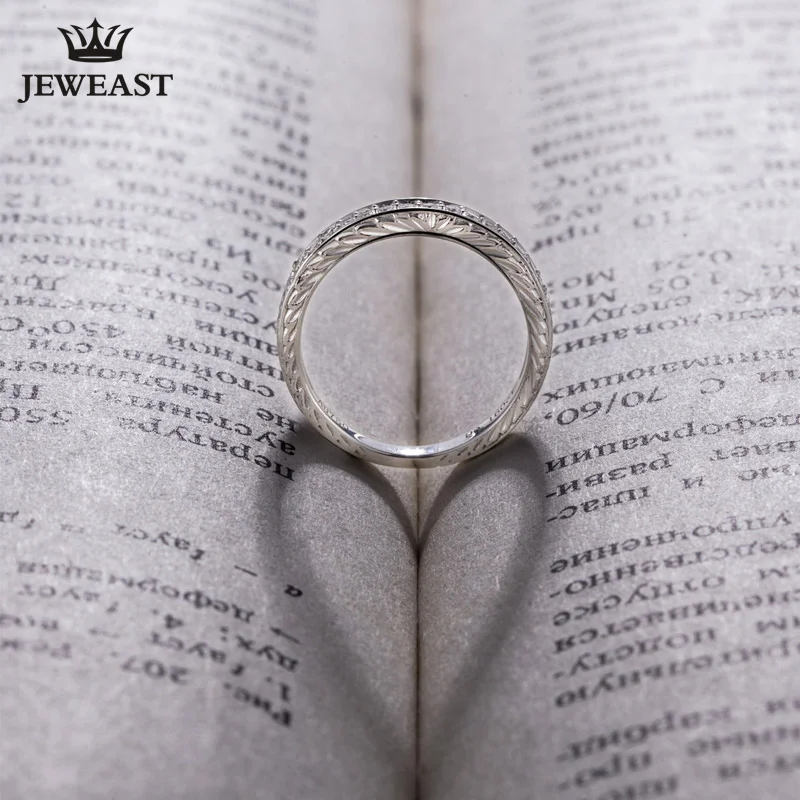 Белое кольцо с бриллиантами 18 К свадебное изысканная бижутерия Женское