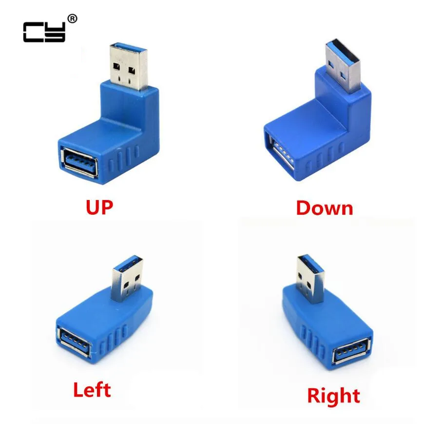 Высокая скорость USB3.0 Тип A Штекерный разъем адаптер USB 3 0 конвертер гибкий вверх