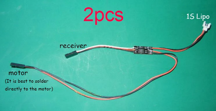 2 шт. 1S 4A щеточный ESC мини регулятор скорости для небольшого пульта дистанционного