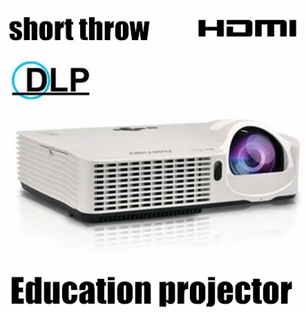 DLP Образование Бизнес 300 дюймов Яркость 3500 ansi 3D проектор HD ПК USB VGA дневной 1080 P