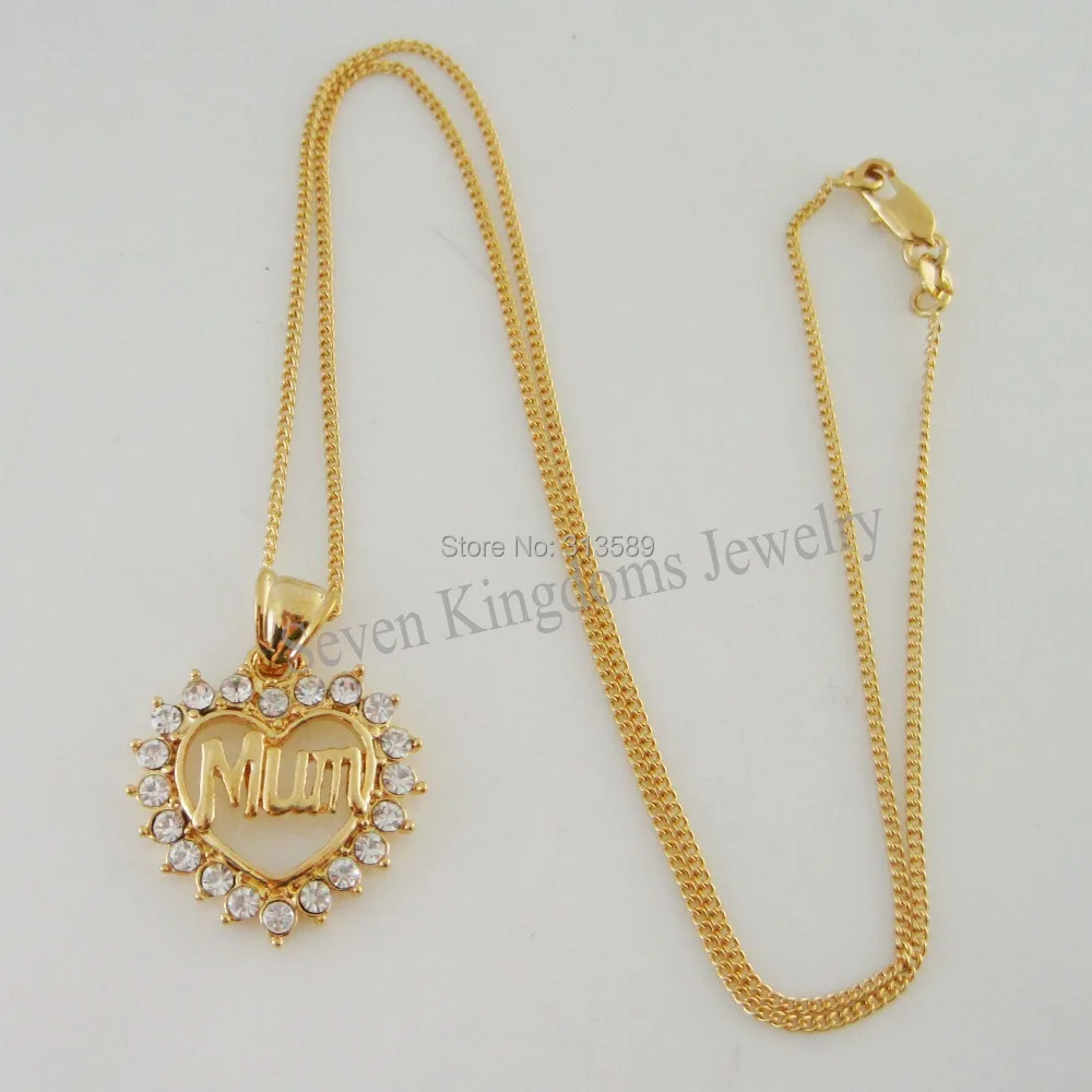 Желтое позолоченное кольцо с овальной вставкой из GP 18 &quotожерелье &amp Мамы и дочки