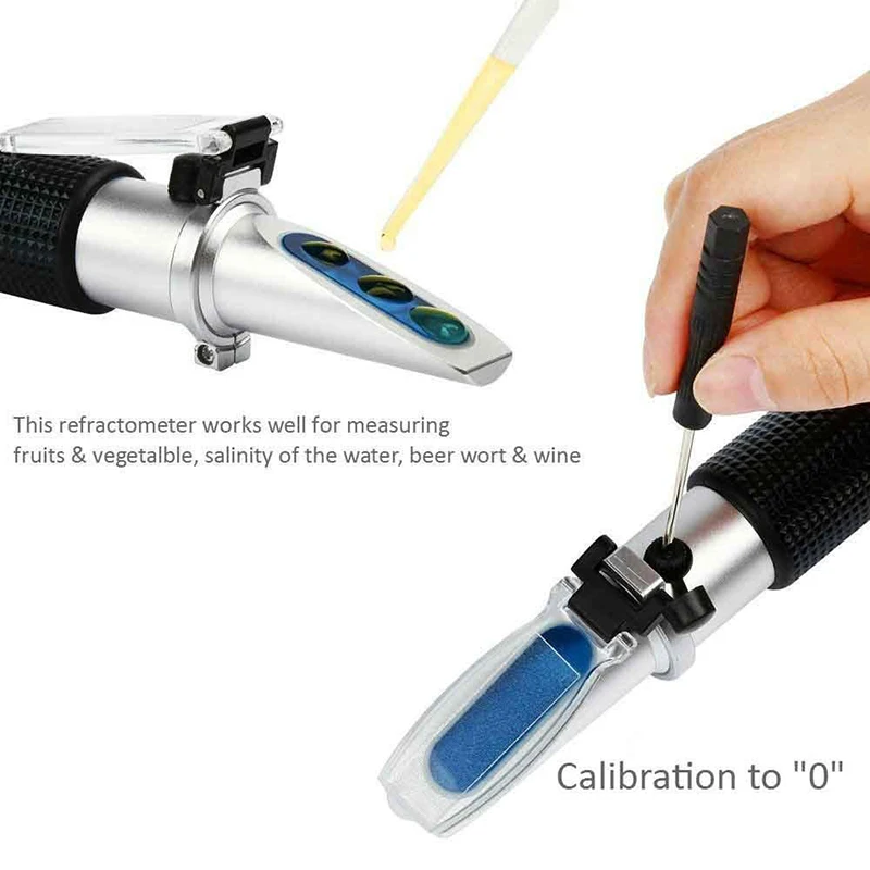 Рефрактометр Brix пивной сусла и счетчик вина двухмасштабный гравитационный 1 000 120