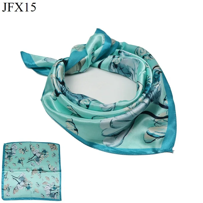 Мода подарок цветок небольшой площади 40% натуральный шелк Для женщин шарфы