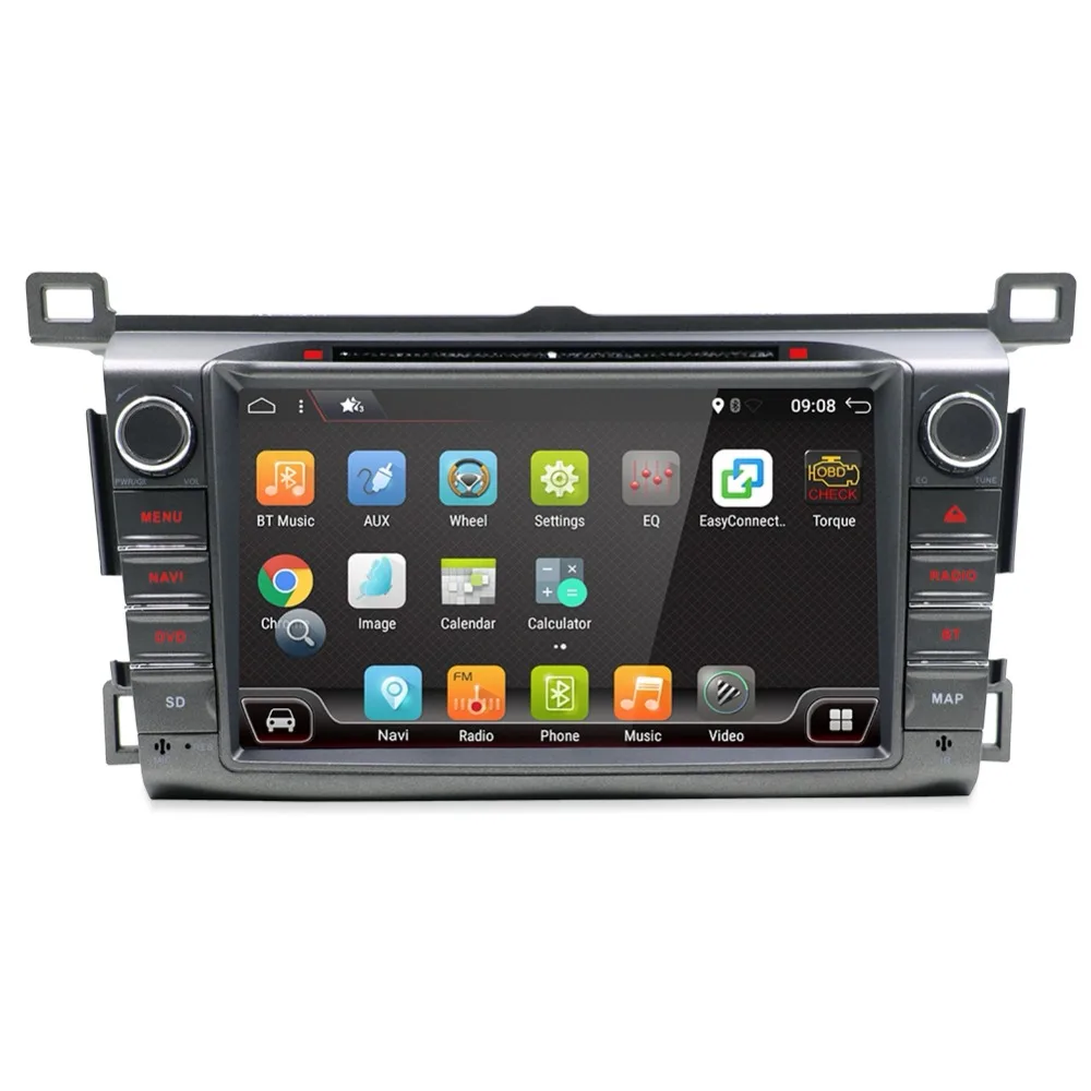 Новинка! 1024*600 HD Экран Quad core 2Din Android 7 1 автомобильный DVD для Toyota RAV4 2013-2015 Аудио Видео