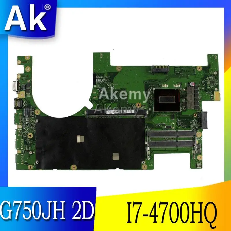 

AK G750JH материнская плата для ноутбука For Asus G750JH G750JW G750JX G750J G750 тест оригинальная материнская плата 2D I7-4700HQ