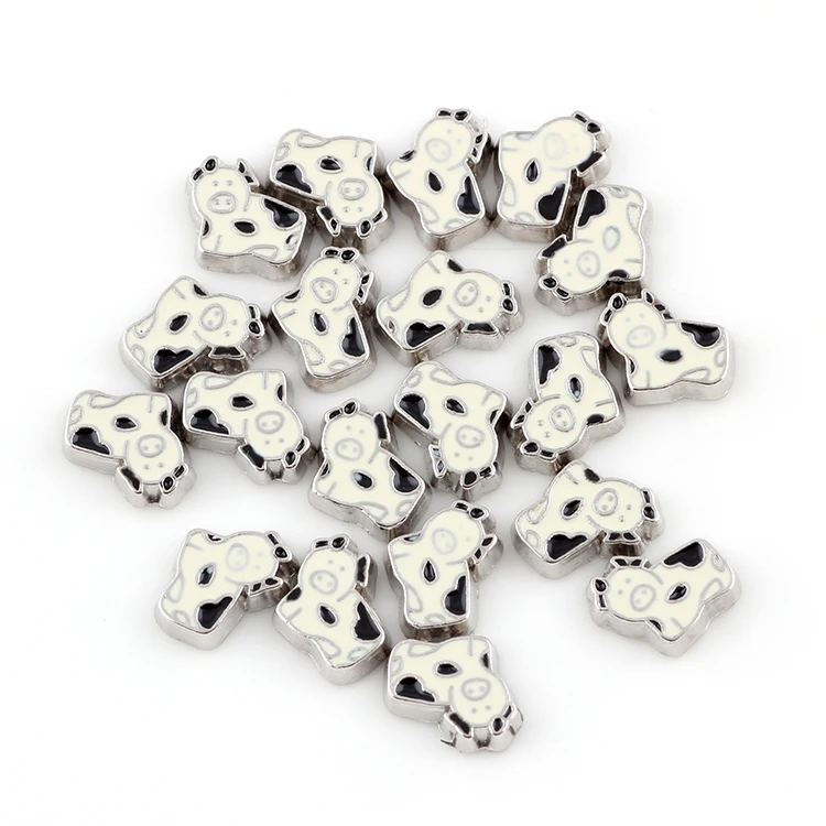 20 шт. милые животные бабочки корова Кот плавающий медальон шармы Diy голубь