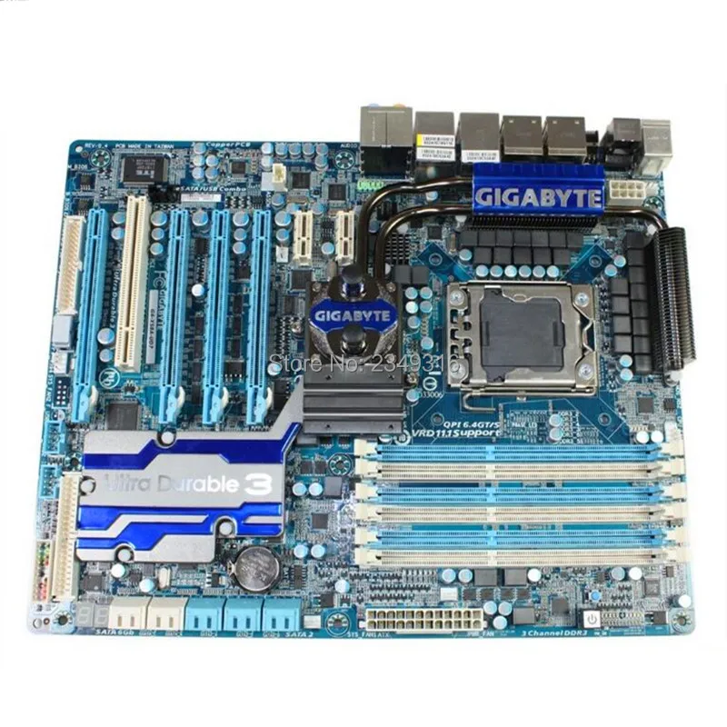Оригинальная материнская плата LGA1366 для Gigabyte GA-X58A-UD7 X58A-UD7 1366 pin X58 настольные материнские платы ПОДДЕРЖКА L5639 L5520