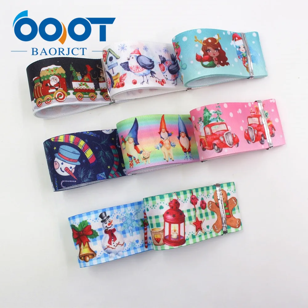 Рождественская термопечать OOOT BAORJCT лента 38 мм 10 ярдов ленты для рукоделия