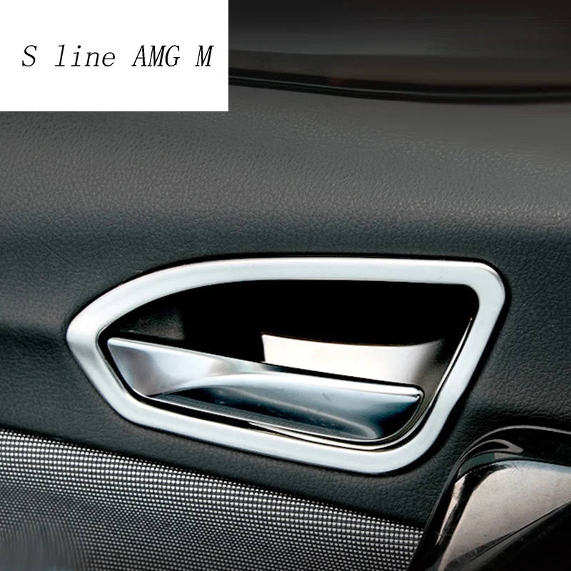 

Автомобильный Стайлинг накладка на внутреннюю дверную ручку Отделка дверная чаша наклейки украшение для BMW F20 1 серия 118i 120i 135i автомобильные...