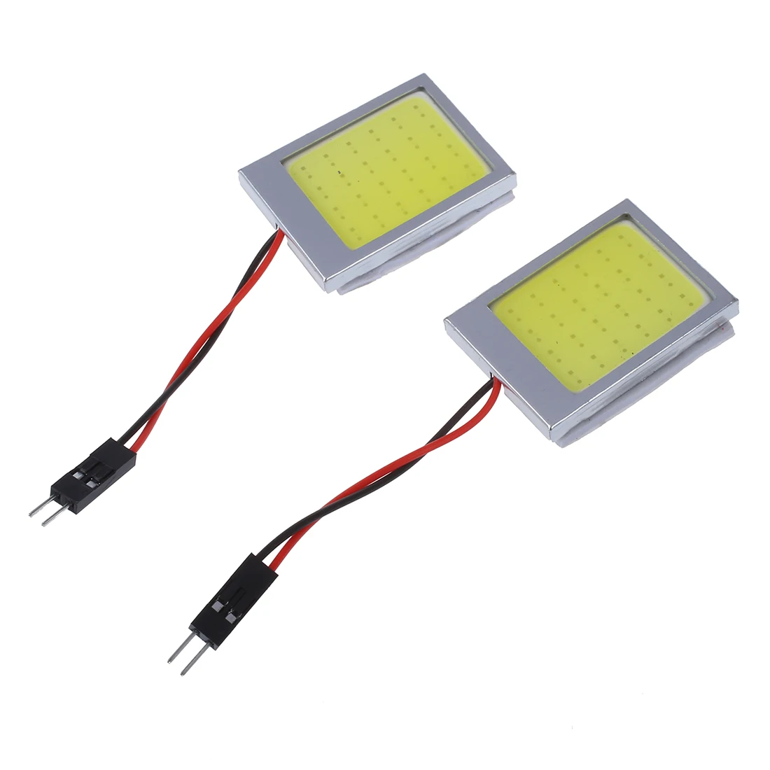 2 X T10 панель 24 SMD COB LED лампа для чтения автомобиля/потолочный светильник белый +