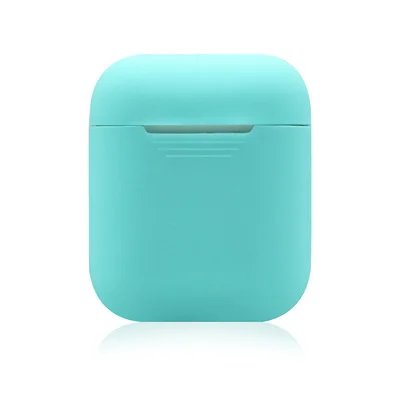 Sky Blue Мягкий силиконовый чехол для Airpods On Air Pods, противоударный защитный чехол для наушников, водонепроницаемые аксессуары для гарнитуры, 20 цветов - Цвет: Sky Blue