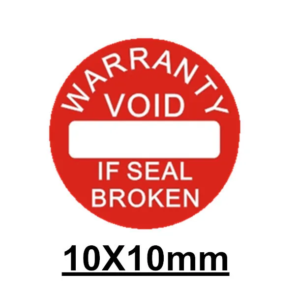 

1000pcs/lot Warranty sealing label sticker void if seal broken, diameter 1cm
