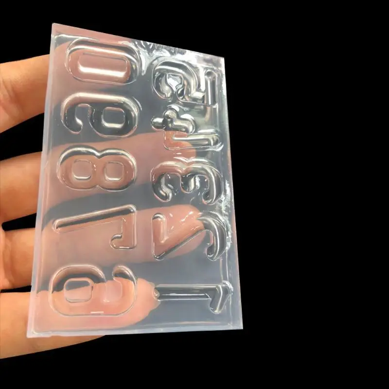 

0-9 Numbers Resin Casting Art DIY Silicone Mold Resin Jewelry Making Tools