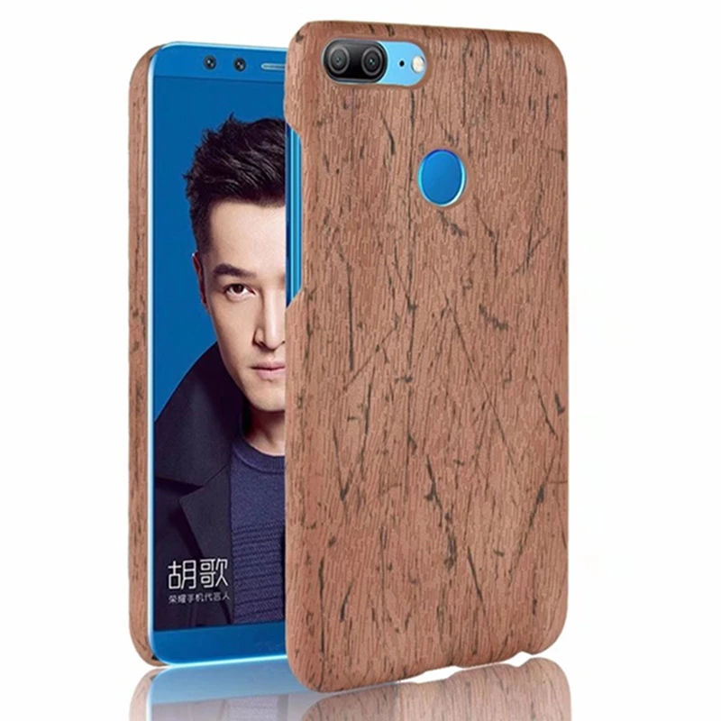 Дерево Искусственная кожа для honor 9 Lite Защитный чехол КРЫШКА ДЛЯ имиджевый задняя