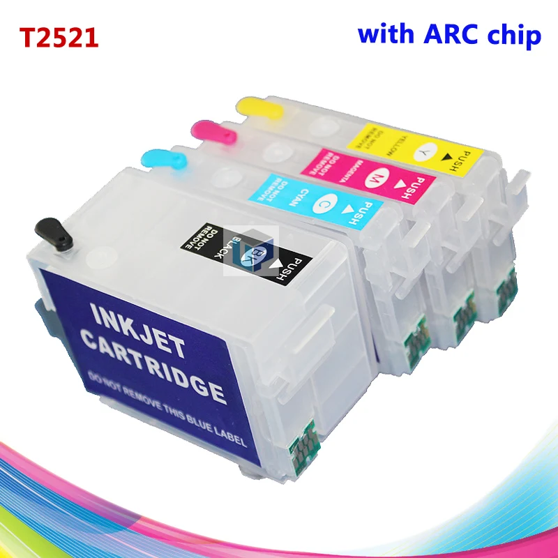 CISSPLAZA 252XL T2521 совместимый с EPSON WF-3620 WF-3640 WF-7610 WF-7620 WF-7710 WF-7720 WF-7210 картридж чернилами |