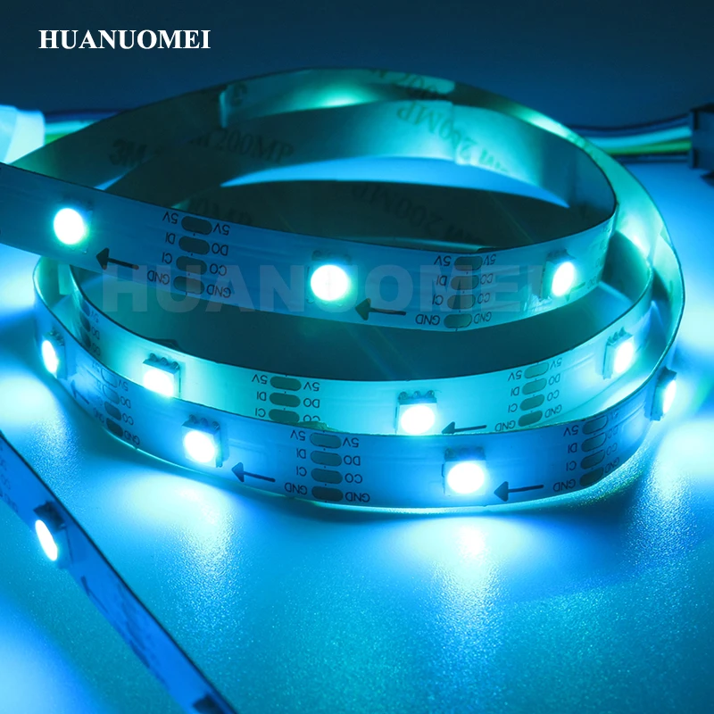 1 м 30 светодиодный s/M APA107 цифровая светодиодная лента пикс./м IC встроенный 5050 SMD RGB