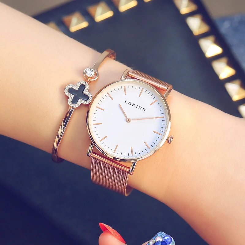 Роскошные Брендовые женские часы модные ультратонкие с циферблатом браслет