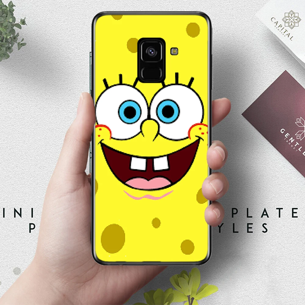 7 Квадратные штаны с рисунком из мультфильма «Губка Боб» шаблон Силиконовый чехол для samsung A2 Core A3 A5 A6 плюс A7 A8 A9 A10 A30 A50 A60 A70 A10S A30S A50S A70s - Цвет: 7