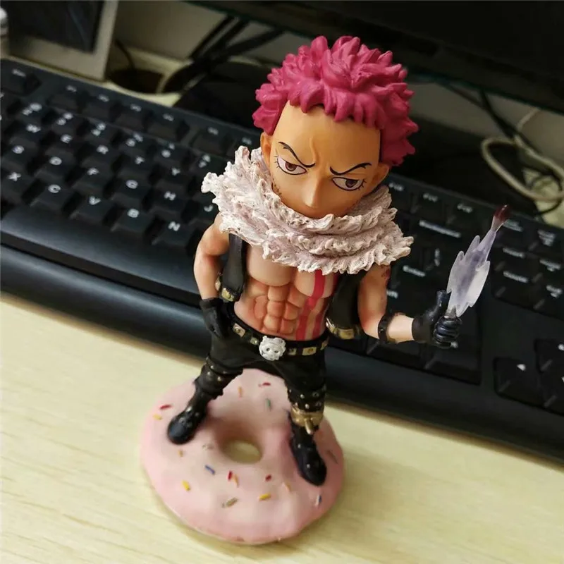 Anime ONE PIECE Dessert Three Star Charlotte Katakuri Big Mom Pirates Q-Version PVC Action Figure Collectible Model Toy BOX Q616 | Игрушки и