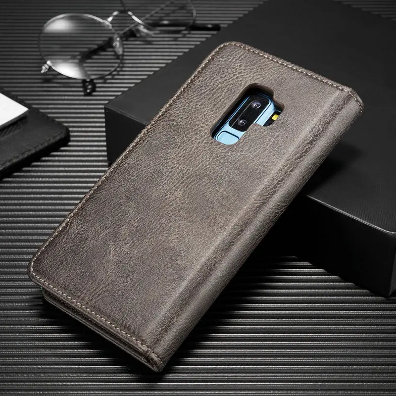 DG. MING винтажный Чехол-кошелек для samsung Galaxy S9 Plus 2в1 Магнитный съемный кожаный чехол для S9 Чехол-книжка с откидной подставкой