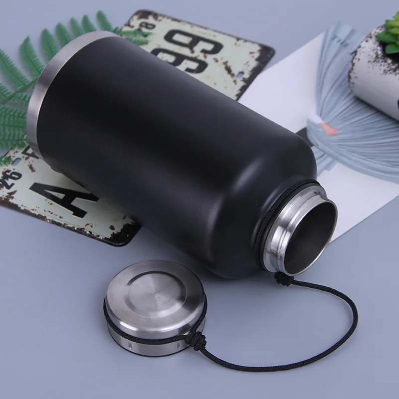 2000 мл большая емкость из нержавеющей стали детская бутылка открытый спортивный