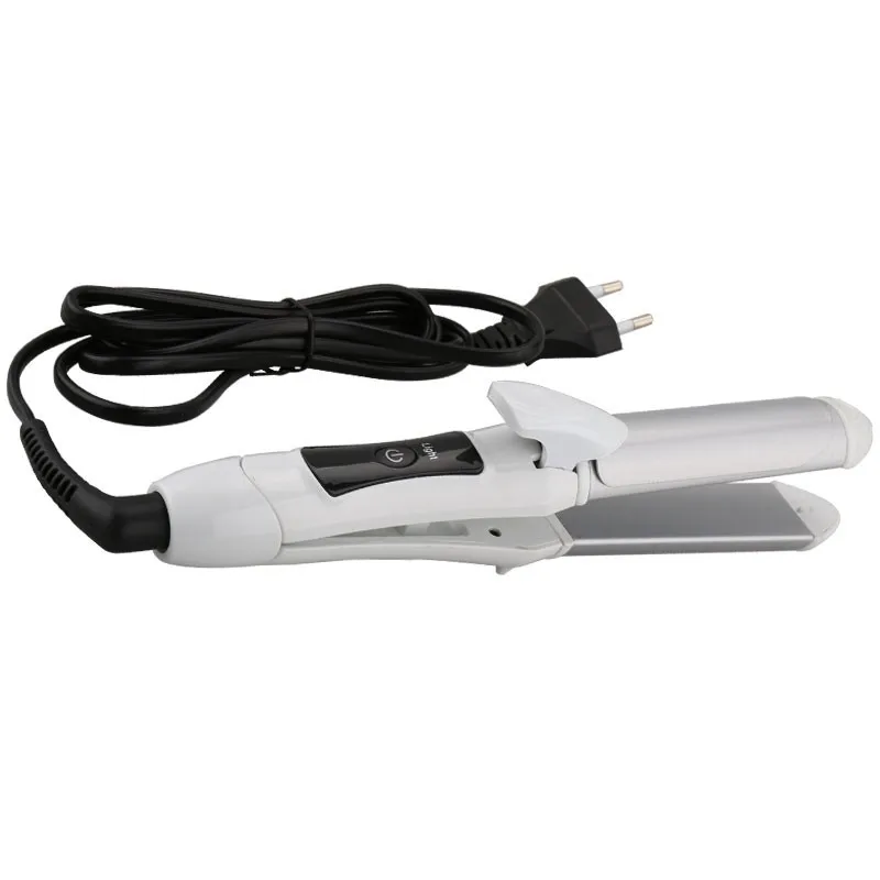 Hot Kemei KM-1055 2 in 1 Professional Hair Straightener Irons Curler Flat Iron Straightening Styling Tools Free Shipping | Бытовая